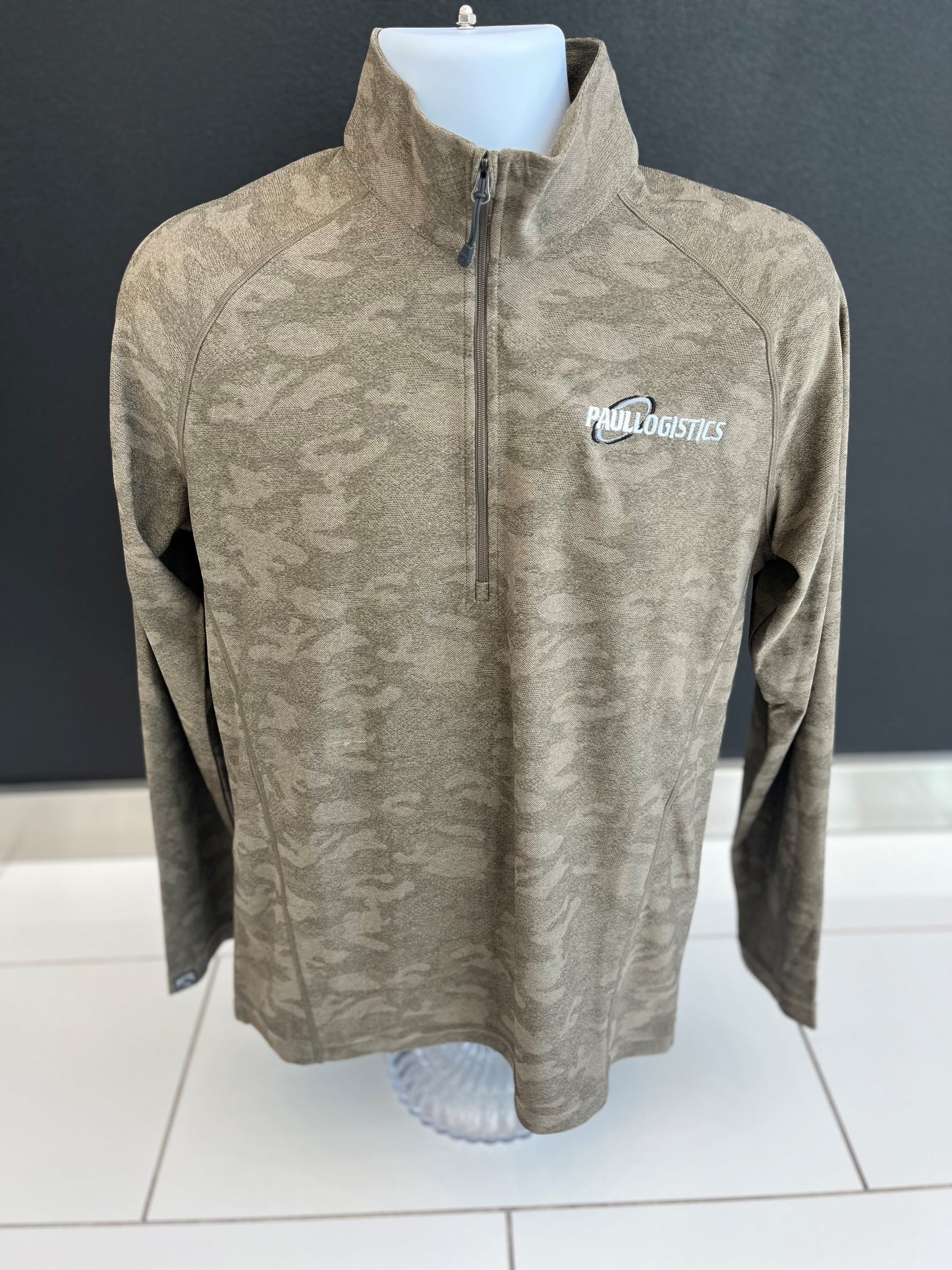 Camo Quarter-Zip Pullover