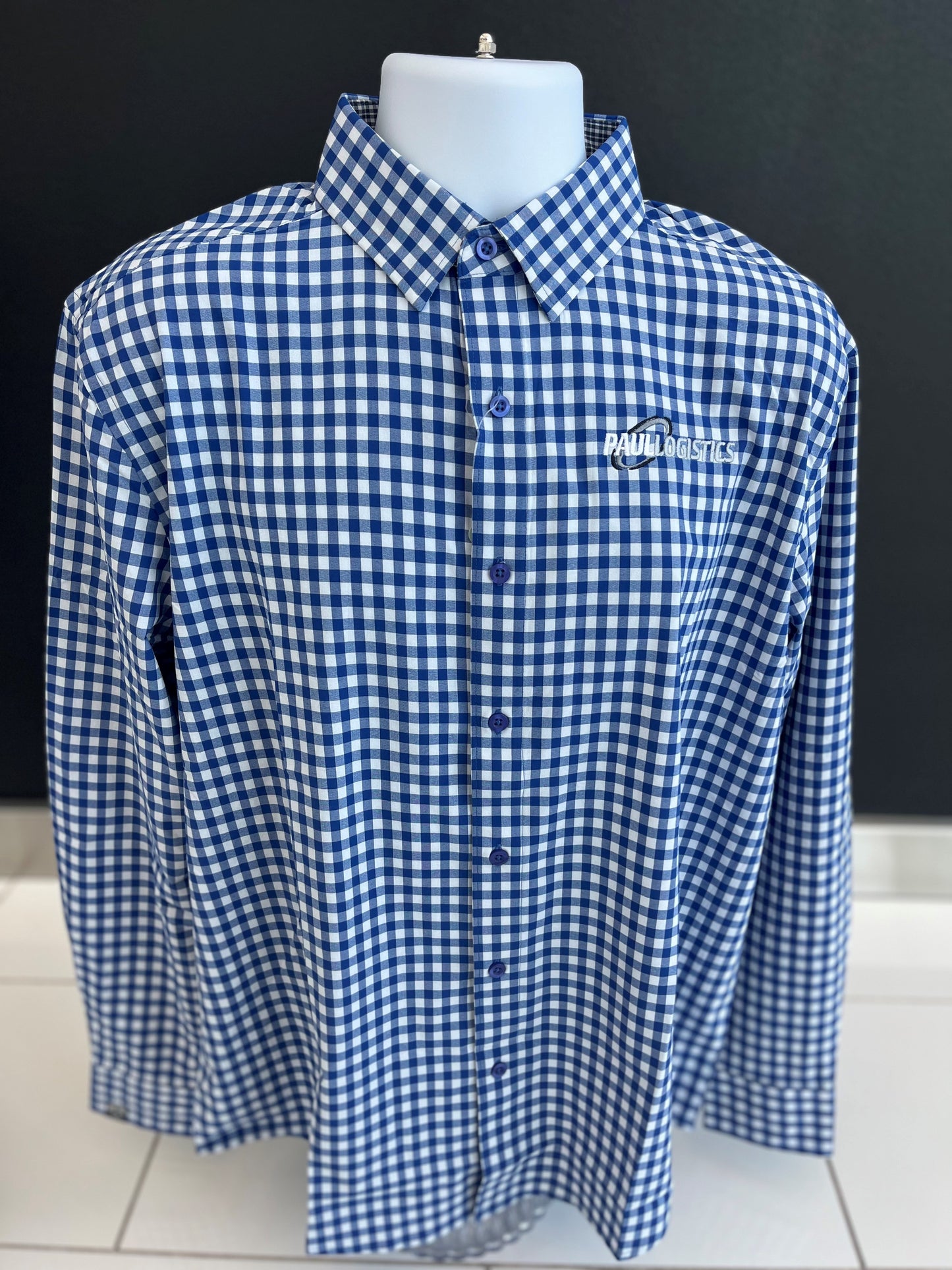 Men's Gingham Dress Shirt